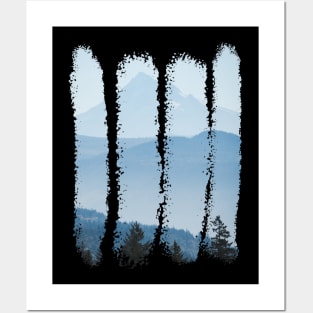 Adventure in the Mountains - Blue Morning Posters and Art